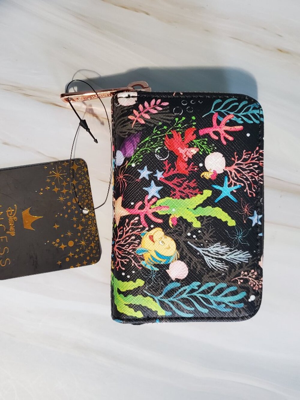 NWT Loungefly x Disney The Little Mermaid Accordion Cardholder Wallet